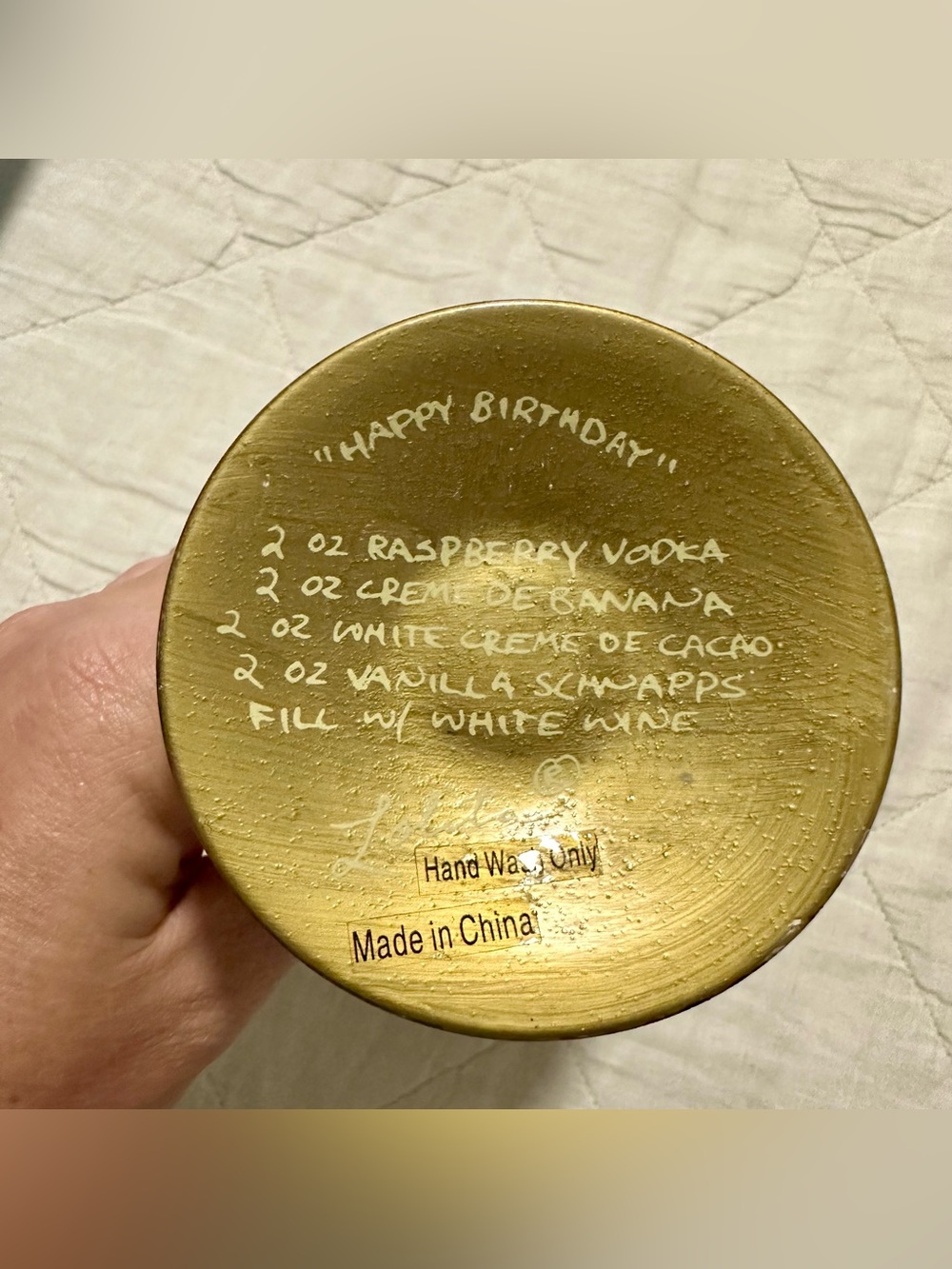 Lolita 'Happy Birthday' Hand-Painted Celebration Cup - Multicolor - Picture 5 of 6
